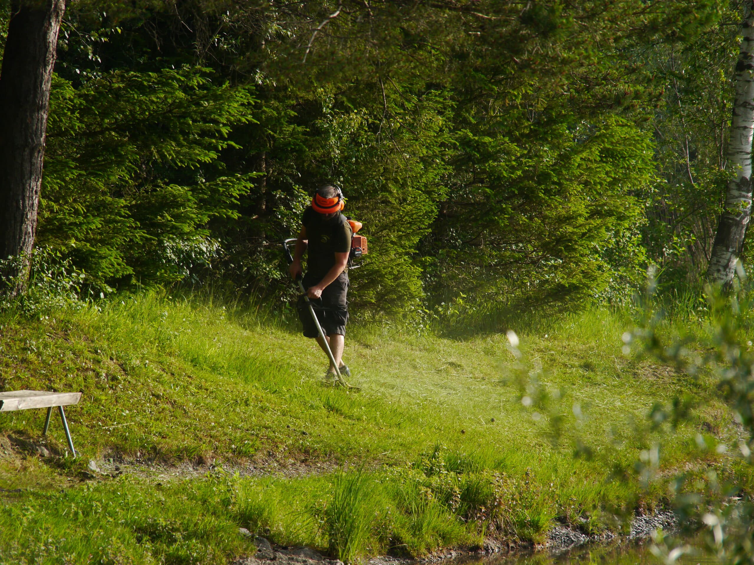 Arbeitseinsatz am Galinasee